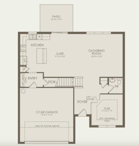 2D floor plan layout for the Tower by Pulte Homes in The Landings at Saint Johns, St. Johns, FL (Image 3). 2D floor plan layout for the Tower by Pulte Homes in The Landings at Saint Johns, St. Johns, FL (Image 3).