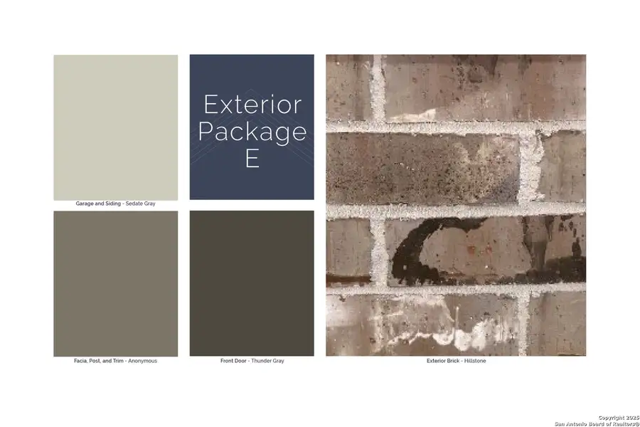Sample of building materials used in homes in Greenspoint Heights, Seguin (Image 24).