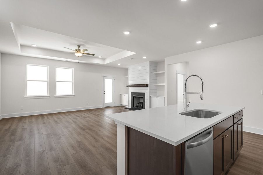 Representative furnished interior of a home built from the The Cottonwood E by Davidson Homes LLC in Woods Crossing, Gallatin (Image 10).