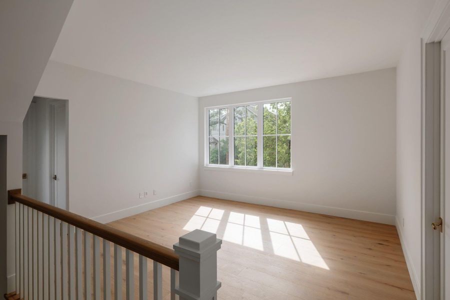 Second living room is upstairs on the second floor.