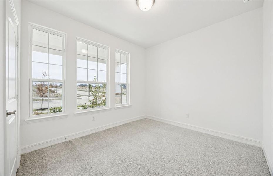 Spacious study with large windows Spacious study with large windows