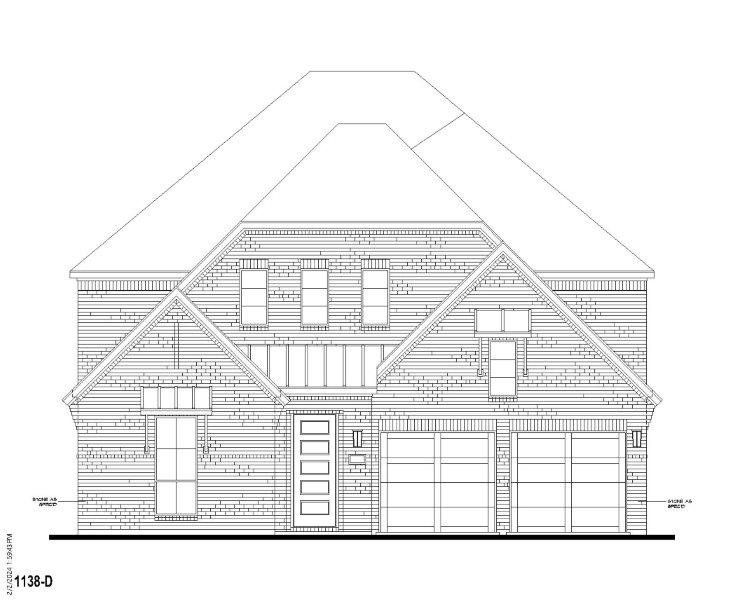 Plan 1138 Elevation D