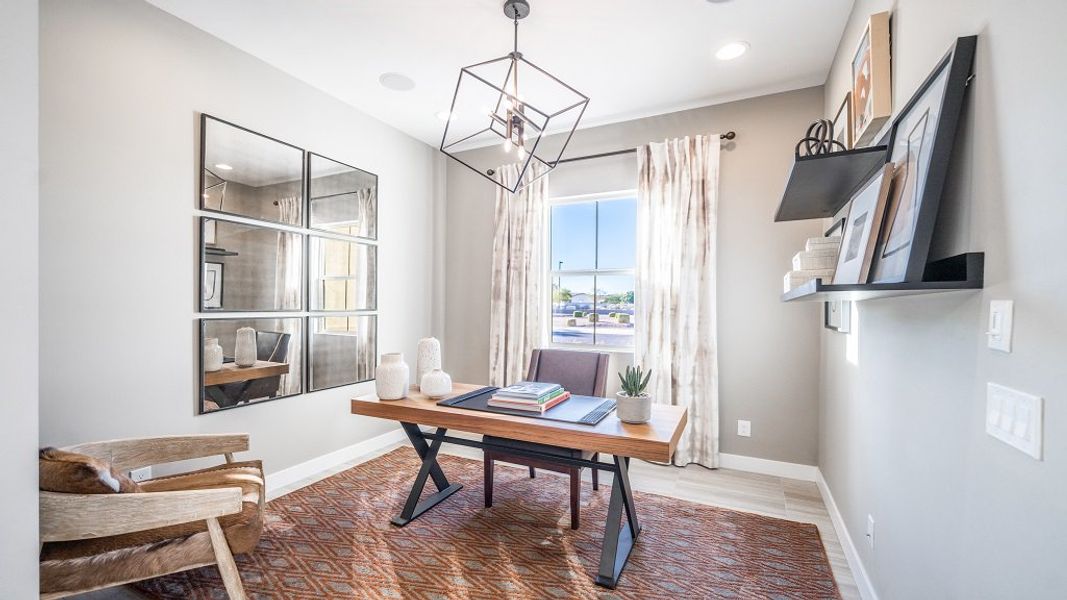 Furnished interior view inside a new home in Estrella, Goodyear (Image 30).