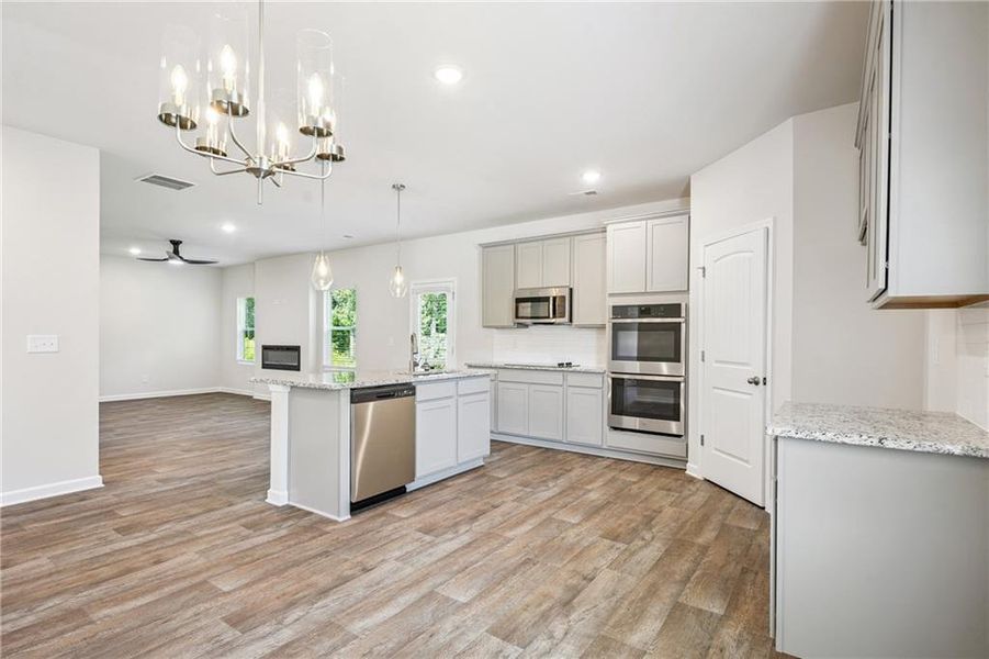 Furnished interior view inside a new home in River Walk Farm, Covington (Image 6). Furnished interior view inside a new home in River Walk Farm, Covington (Image 6).