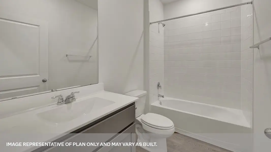 Furnished interior view inside a new home in Trace, San Marcos (Image 5).