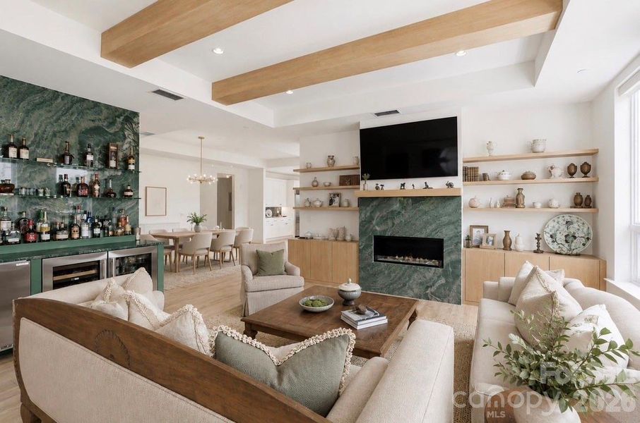 Living Room and Dining Room