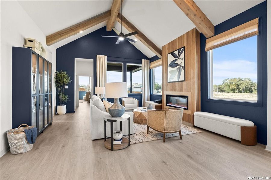 Furnished interior view inside a new home in Stream Waters, Seguin (Image 8).