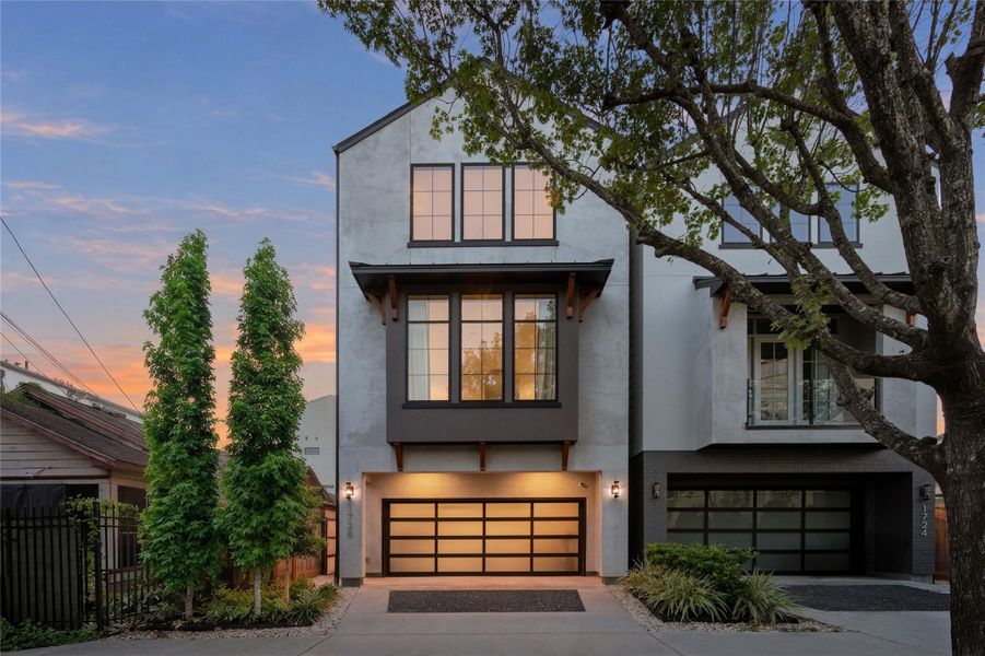 Front exterior of a new home in , Houston, TX, highlighting curb appeal (Image 1). Front exterior of a new home in , Houston, TX, highlighting curb appeal (Image 1).