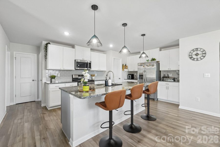 Furnished interior view inside a new home in , Charlotte (Image 9).
