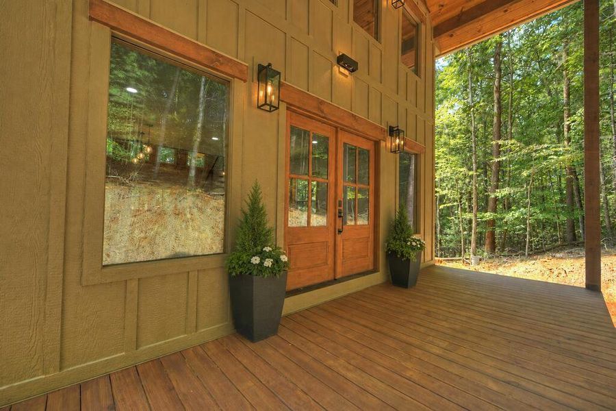 Exterior details and patio area of a home in , Ellijay (Image 2). Exterior details and patio area of a home in , Ellijay (Image 2).