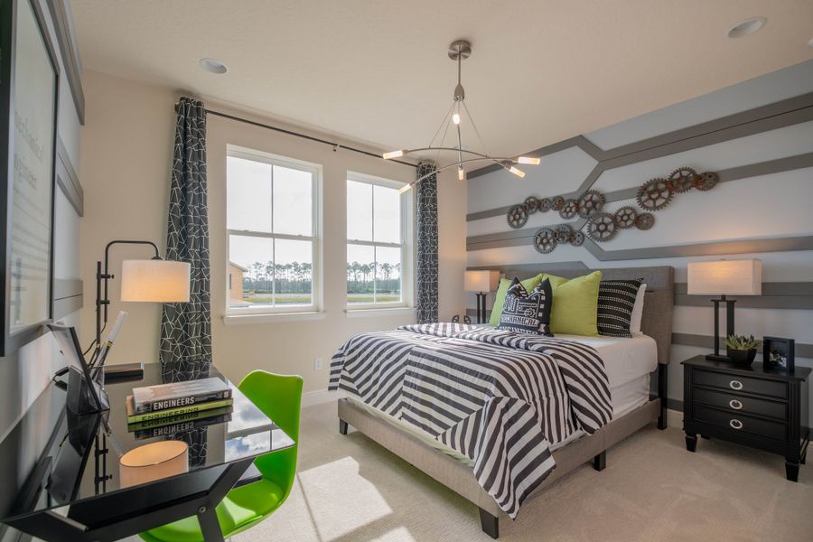 Representative furnished interior of a home built from the Ibis by Jones Homes USA in Legends Preserve, Daytona Beach (Image 15).