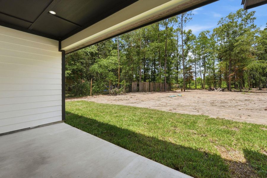 Exterior details and patio area of a home in , Conroe (Image 23).
