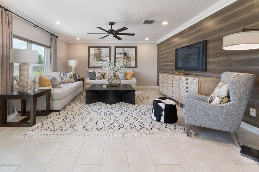 Family Room | Newcastle | New Homes in Florida | Landseas Homes