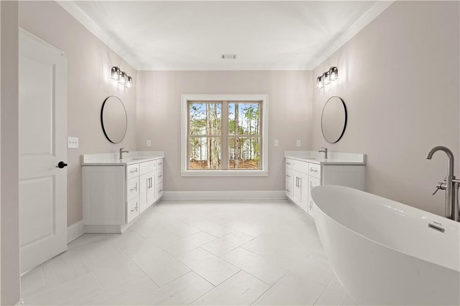 Furnished interior view inside a new home in , Canton (Image 9).