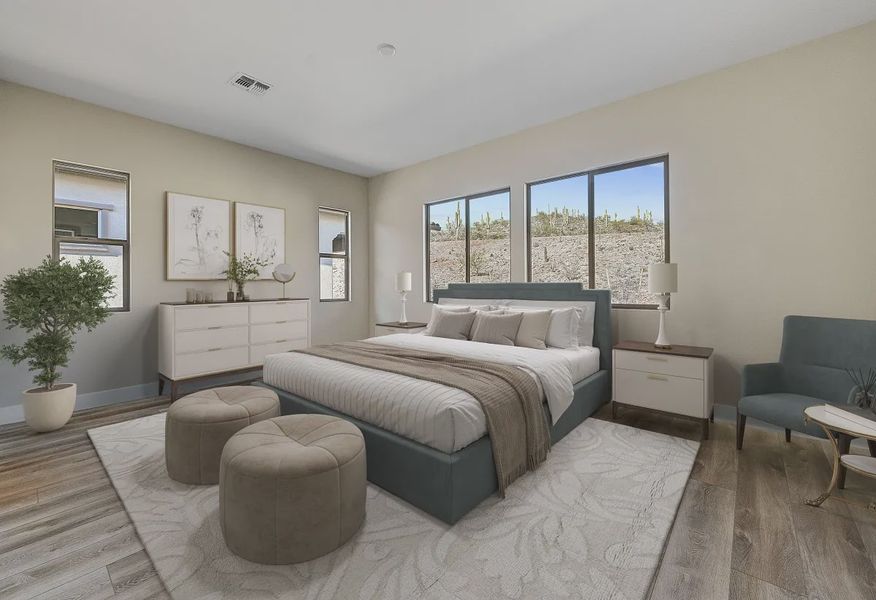 Virtually Staged Ridgecrest Vantage HS 31 Primary Bed - 4 of 13