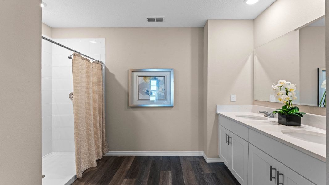 Furnished interior view inside a new home in Harmony West, St. Cloud (Image 16).