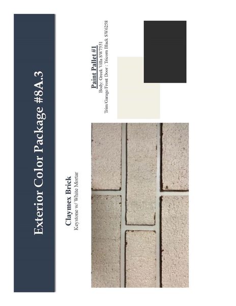 Sample of building materials used in homes in Sundance Cove, Crosby (Image 4).
