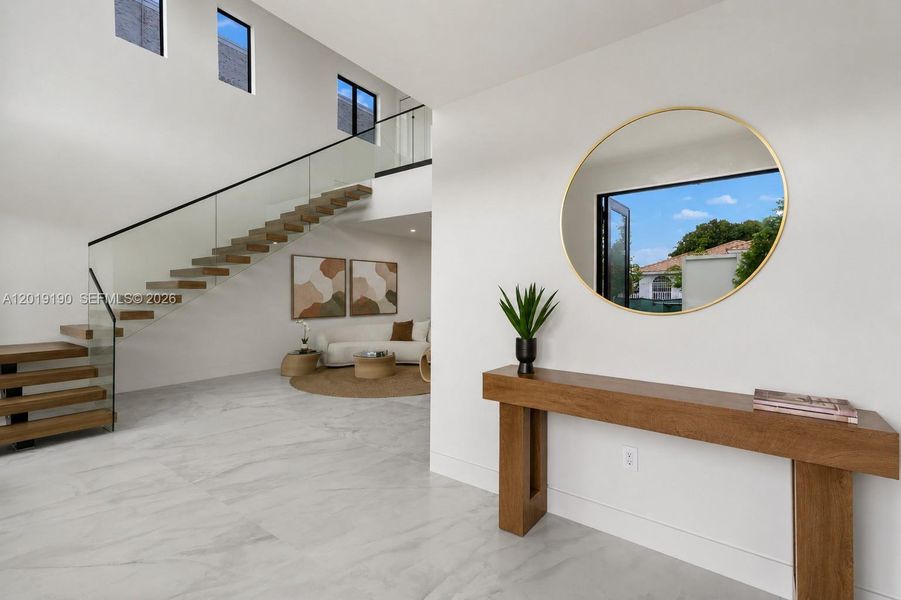 Furnished interior view inside a new home in , Miami (Image 14).
