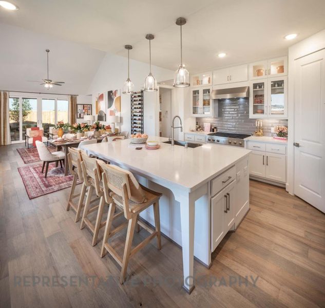 Furnished interior view inside a new home in Grand Central Park: 40ft. lots, Conroe (Image 9).