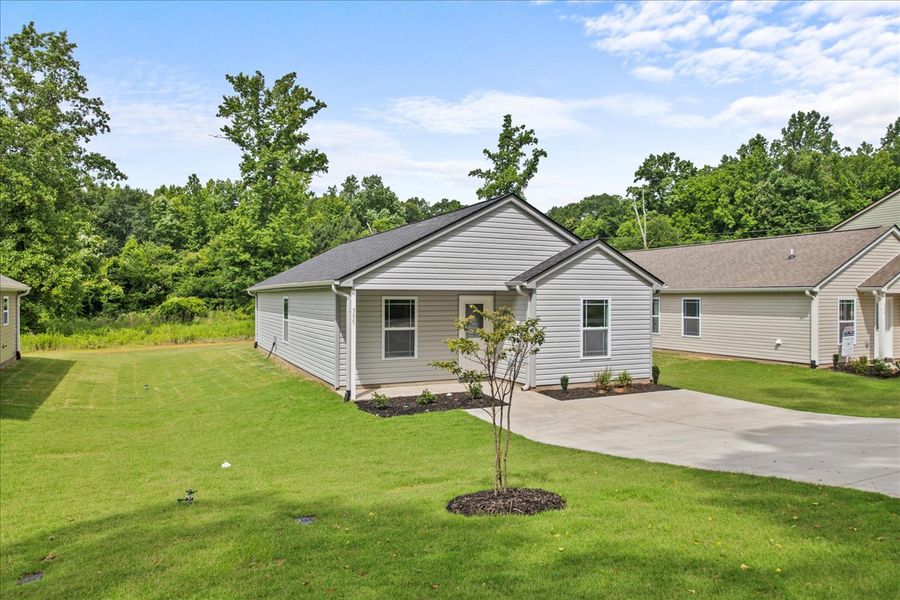 Representative exterior photo of a completed home built from the Lexington by Enchanted Homes in Gentry Place, Spartanburg, SC (Image 12).