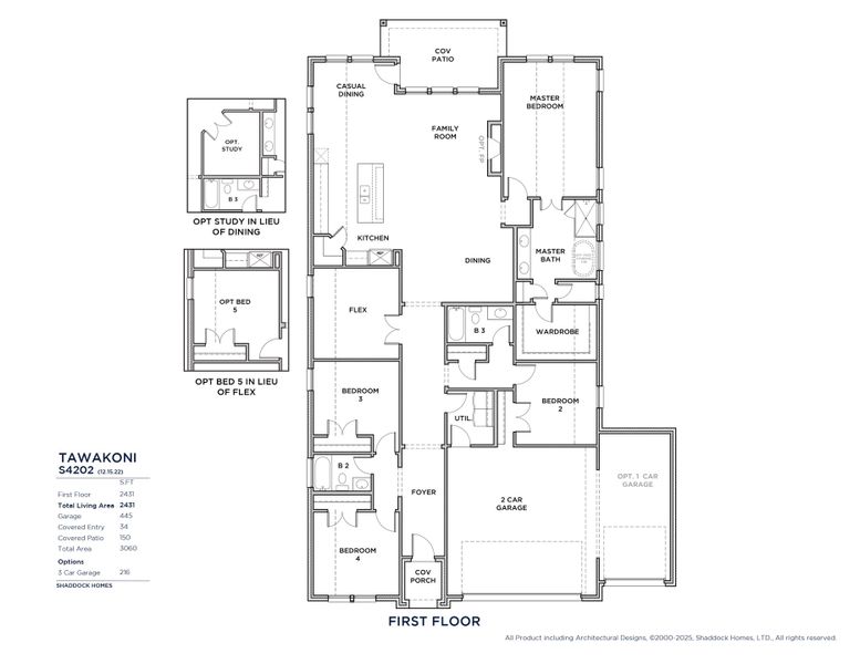 2D floor plan layout for the Tawakoni - S4202 by Shaddock Homes in Solterra Texas, Mesquite, TX (Image 8). 2D floor plan layout for the Tawakoni - S4202 by Shaddock Homes in Solterra Texas, Mesquite, TX (Image 8).