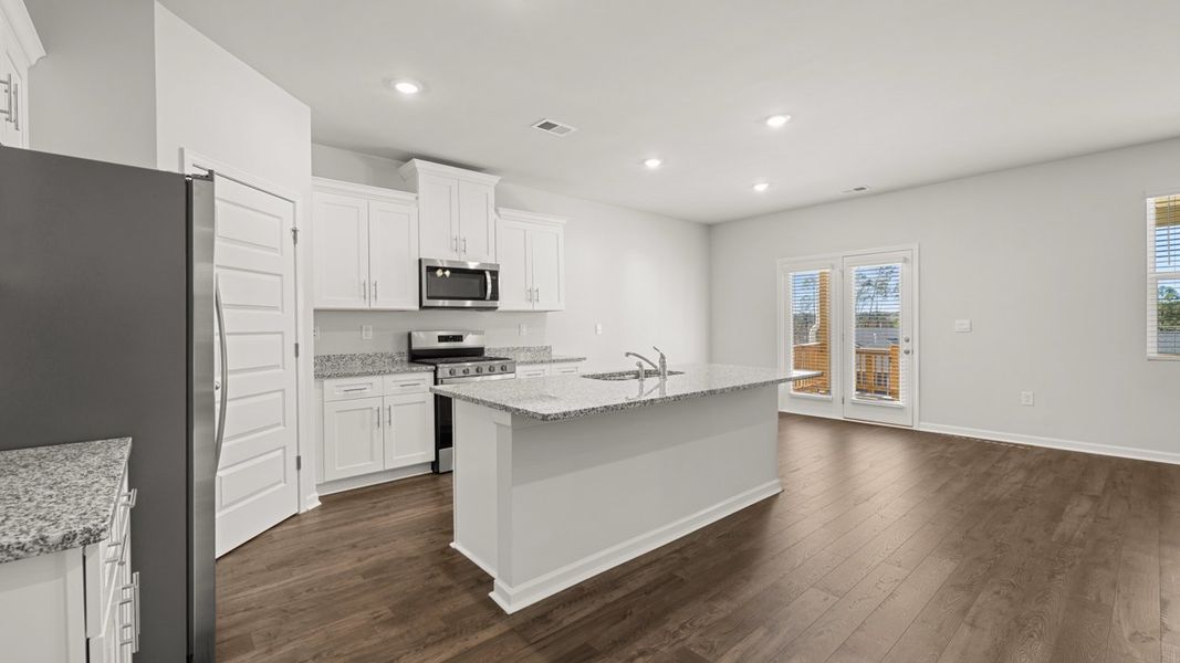 Furnished interior view inside a new home in Southwind Village, Evans (Image 3). Furnished interior view inside a new home in Southwind Village, Evans (Image 3).