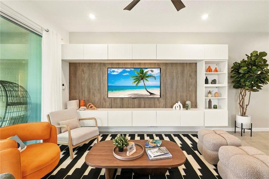 Furnished interior view inside a new home in , Kissimmee (Image 16).