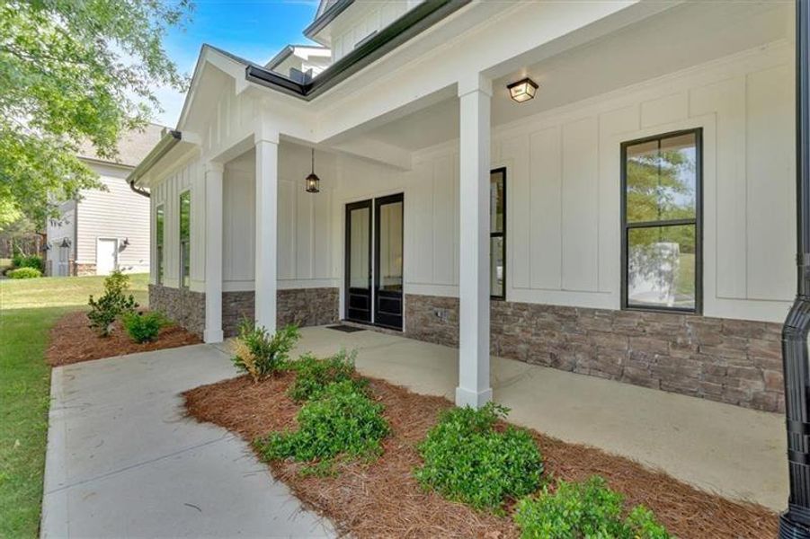 Exterior details and patio area of a home in , Cartersville (Image 26).