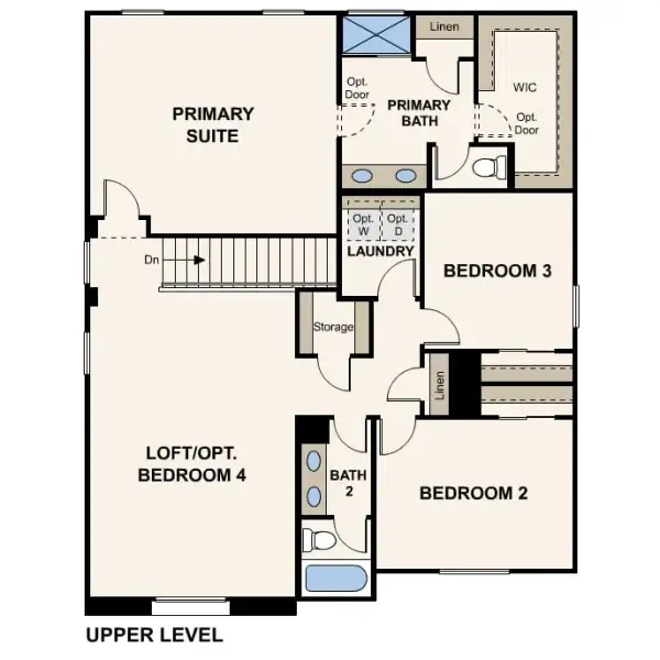 2D floor plan layout of this home in Skyline Village, San Tan Valley, AZ (Image 4).