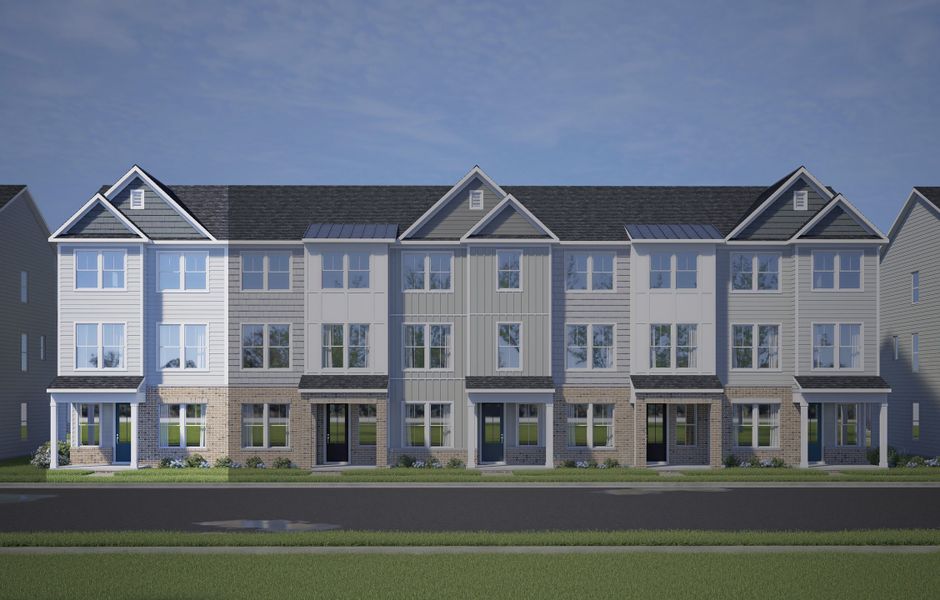 Image 5 representing the The Avery Exterior by Davidson Homes LLC in Camden Park, Knightdale, NC.