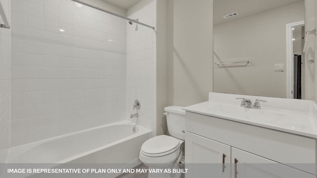 Furnished interior view inside a new home in Whisper South, San Marcos (Image 15).