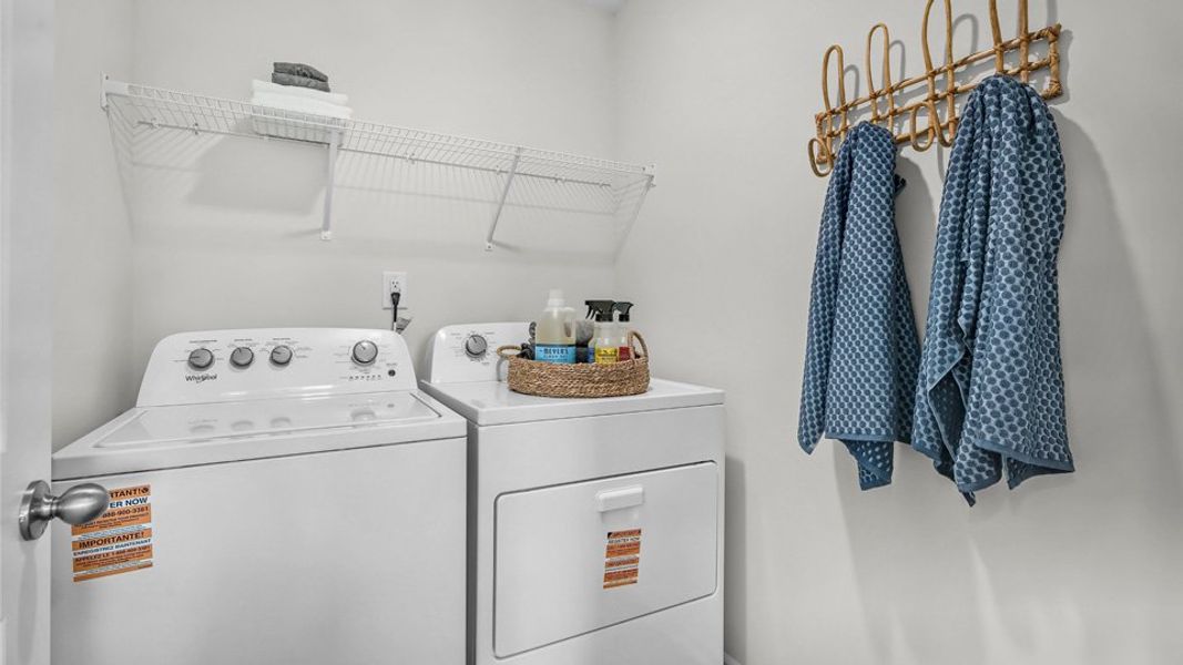 Representative furnished interior of a home built from the BELHAVEN by D.R. Horton in Lawson Glen, Clayton (Image 13).
