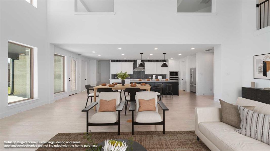 Furnished interior view inside a new home in Ventana 70', Fort Worth (Image 11).