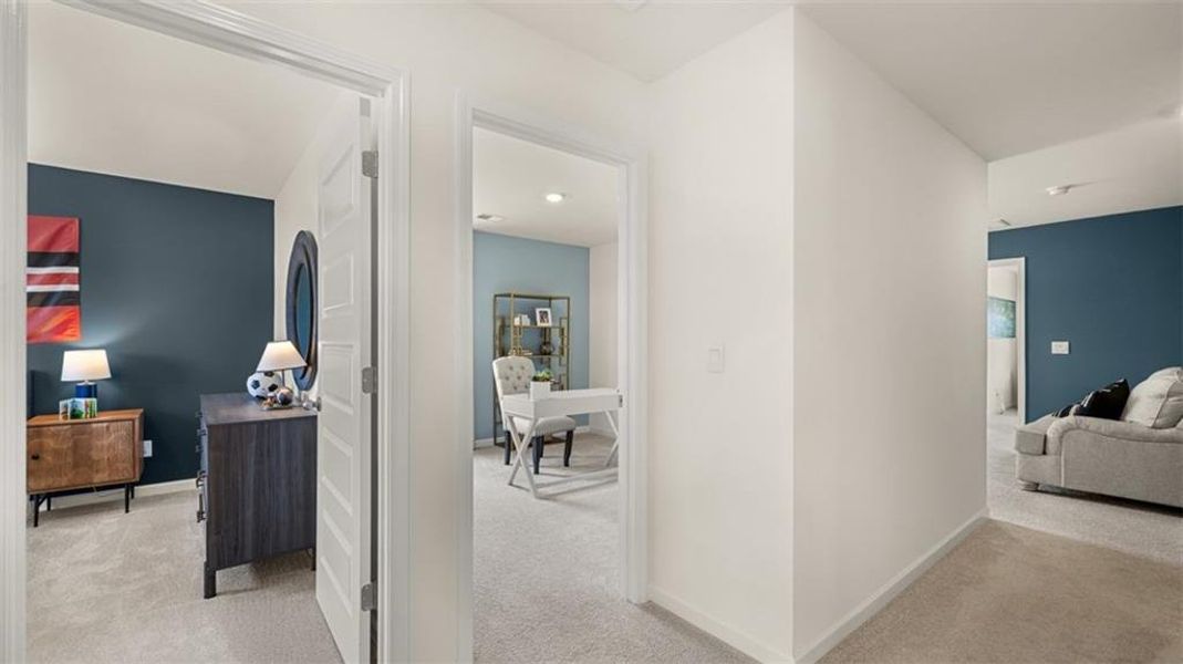 Furnished interior view inside a new home in Shoal Creek, Hampton (Image 33). Furnished interior view inside a new home in Shoal Creek, Hampton (Image 33).