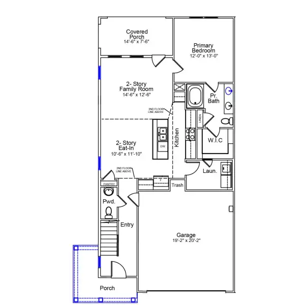 2D floor plan layout of this home in Avenue One, Castle Hayne, NC (Image 3). 2D floor plan layout of this home in Avenue One, Castle Hayne, NC (Image 3).