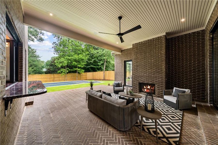 Exterior details and patio area of a home in , Brookhaven (Image 32). Exterior details and patio area of a home in , Brookhaven (Image 32).