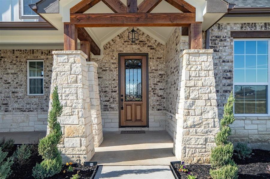 Exterior details and patio area of a home in Green Prairie Estates, Dish (Image 3). Exterior details and patio area of a home in Green Prairie Estates, Dish (Image 3).