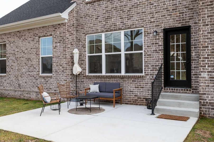 Exterior details and patio area of a home in Watermill, Lebanon (Image 3).