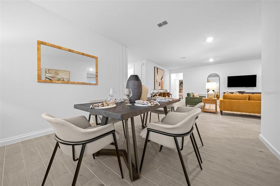 Furnished interior view inside a new home in Pioneer Ranch: Pioneer Ranch 60's, Ocala (Image 30).