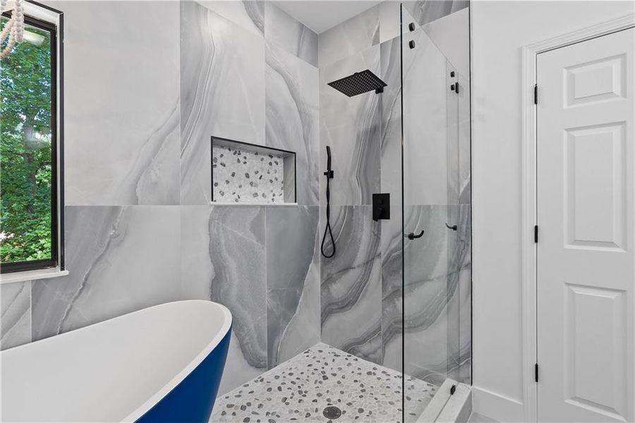 Furnished interior view inside a new home in , Atlanta (Image 18).