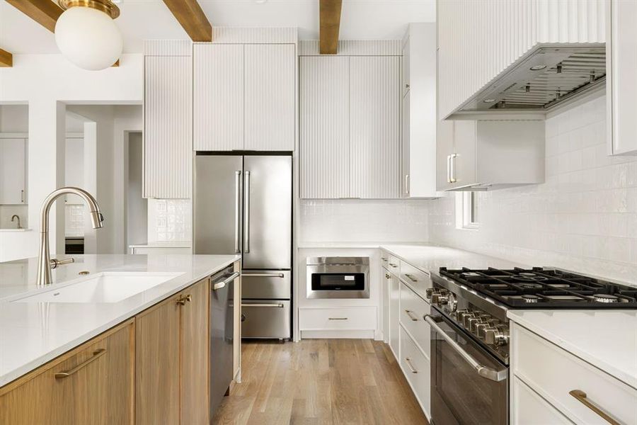 Furnished interior view inside a new home in , Dallas (Image 13).