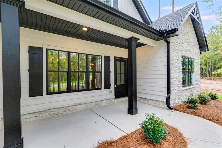 Front exterior of a new home in Liberty Station, Bremen, GA, highlighting curb appeal (Image 26).