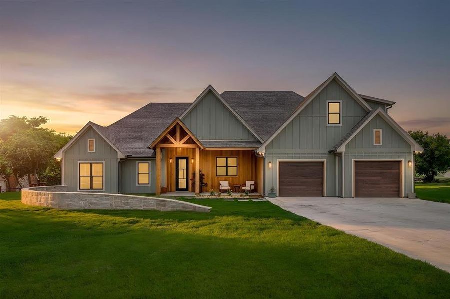 Front exterior of a new home in , Fort Worth, TX, highlighting curb appeal (Image 1). Front exterior of a new home in , Fort Worth, TX, highlighting curb appeal (Image 1).