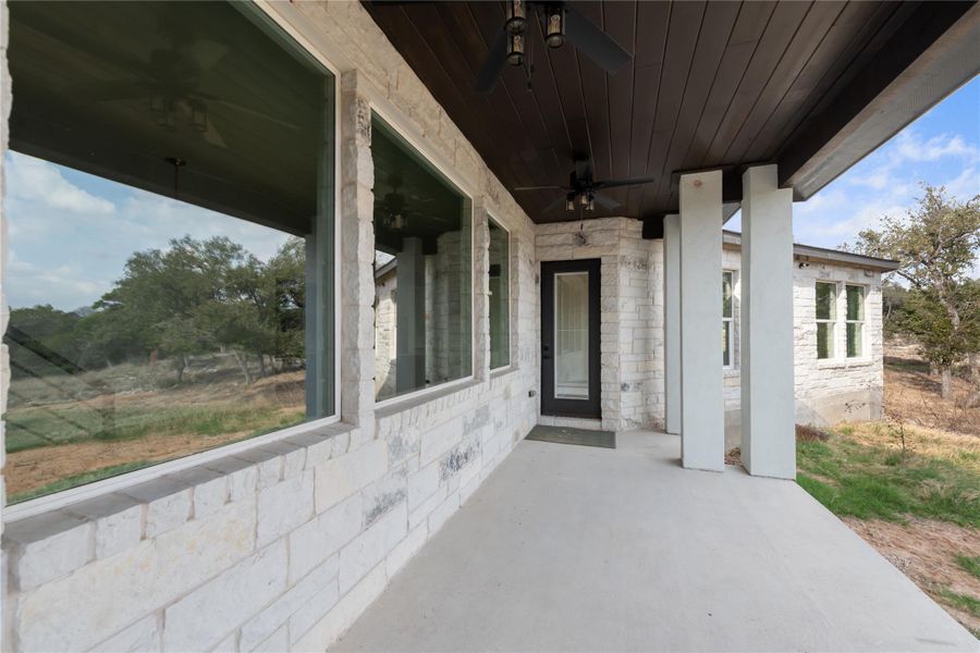 Exterior details and patio area of a home in , Jonestown (Image 23).