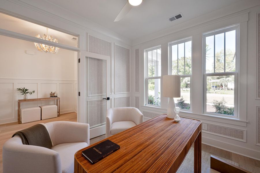 Furnished interior view inside a new home in Horry County Homes, Conway (Image 10). Furnished interior view inside a new home in Horry County Homes, Conway (Image 10).