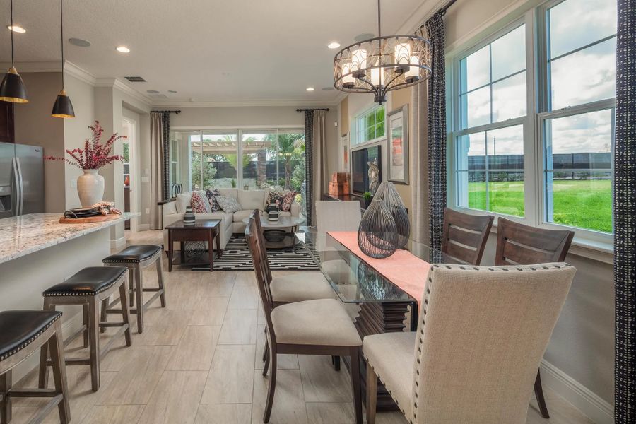 Representative furnished interior of a home built from the Daytona by Jones Homes USA in Twin Lakes, St. Cloud (Image 6).