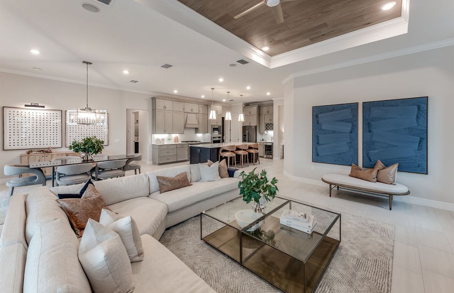 Furnished interior view inside a new home in Avondale at Avenir, Palm Beach Gardens (Image 5).
