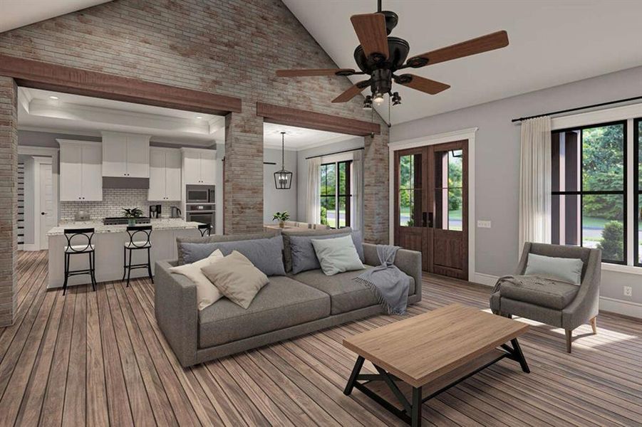 Furnished interior view inside a new home in , Weatherford (Image 5). Furnished interior view inside a new home in , Weatherford (Image 5).