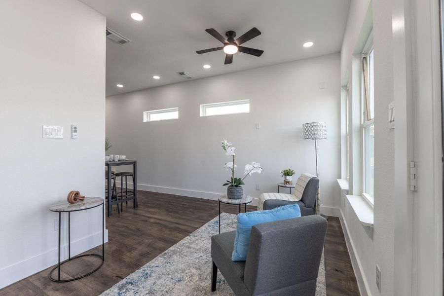 Furnished interior view inside a new home in , Spring (Image 9).