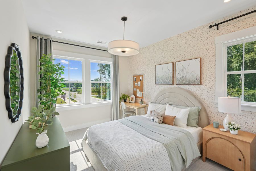 Representative furnished interior of a home built from the Piper by Tri Pointe Homes in Twinleaf Townes, Chapel Hill (Image 17).